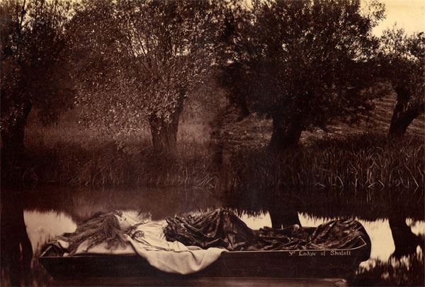 Henry Peach Robinson, The Lady of Shalott, 1861, toned albumen print from two negatives, Royal Photographic Society Collection, National Science and Media Museum, Bradford